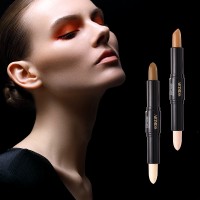 OEM & ODM cheap price vegan double head two colors highlighter concealer contour makeup Contour Stick